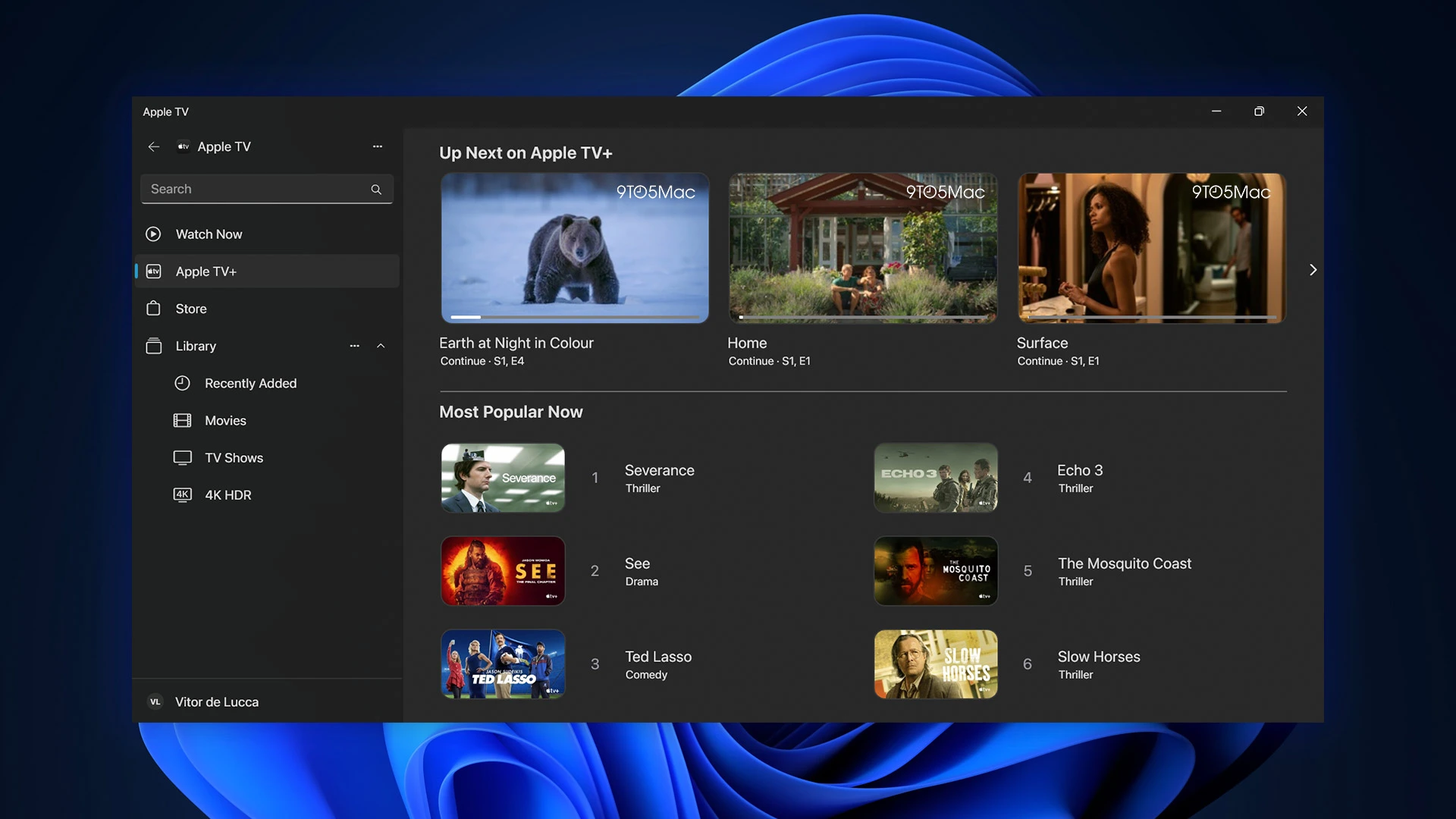Apple TV 在 Windows 執行的照片