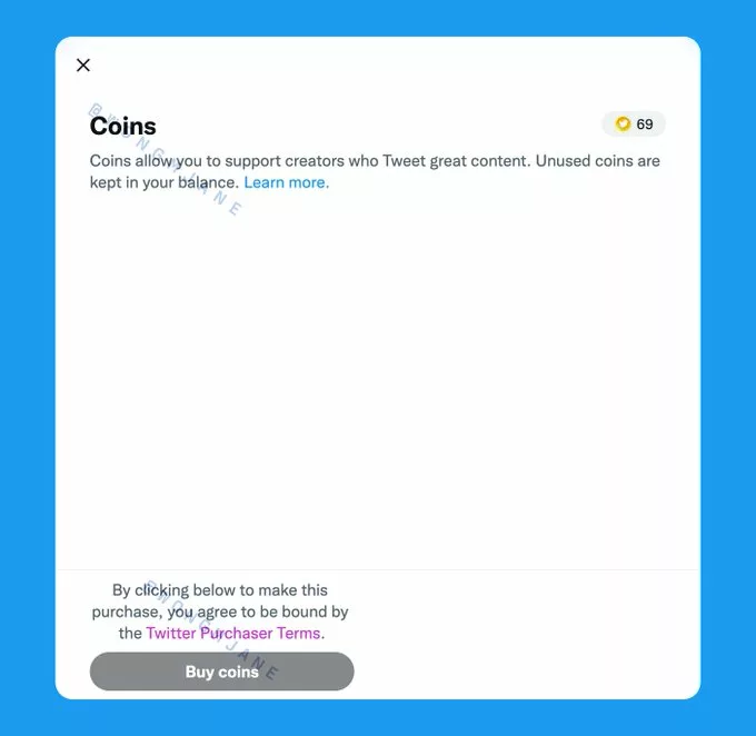 Twitter coin 示意圖