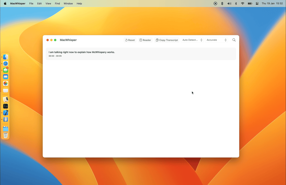 MacWhisper 編輯文字