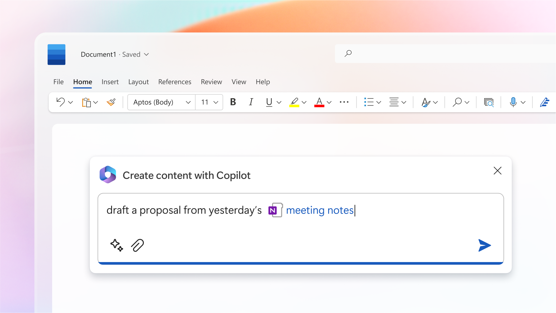 Microsoft 365 Copilot 在 Word 上的應用