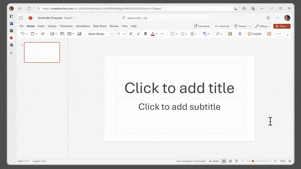 Microsoft 365 Copilot 在 PowerPoint 上的應用