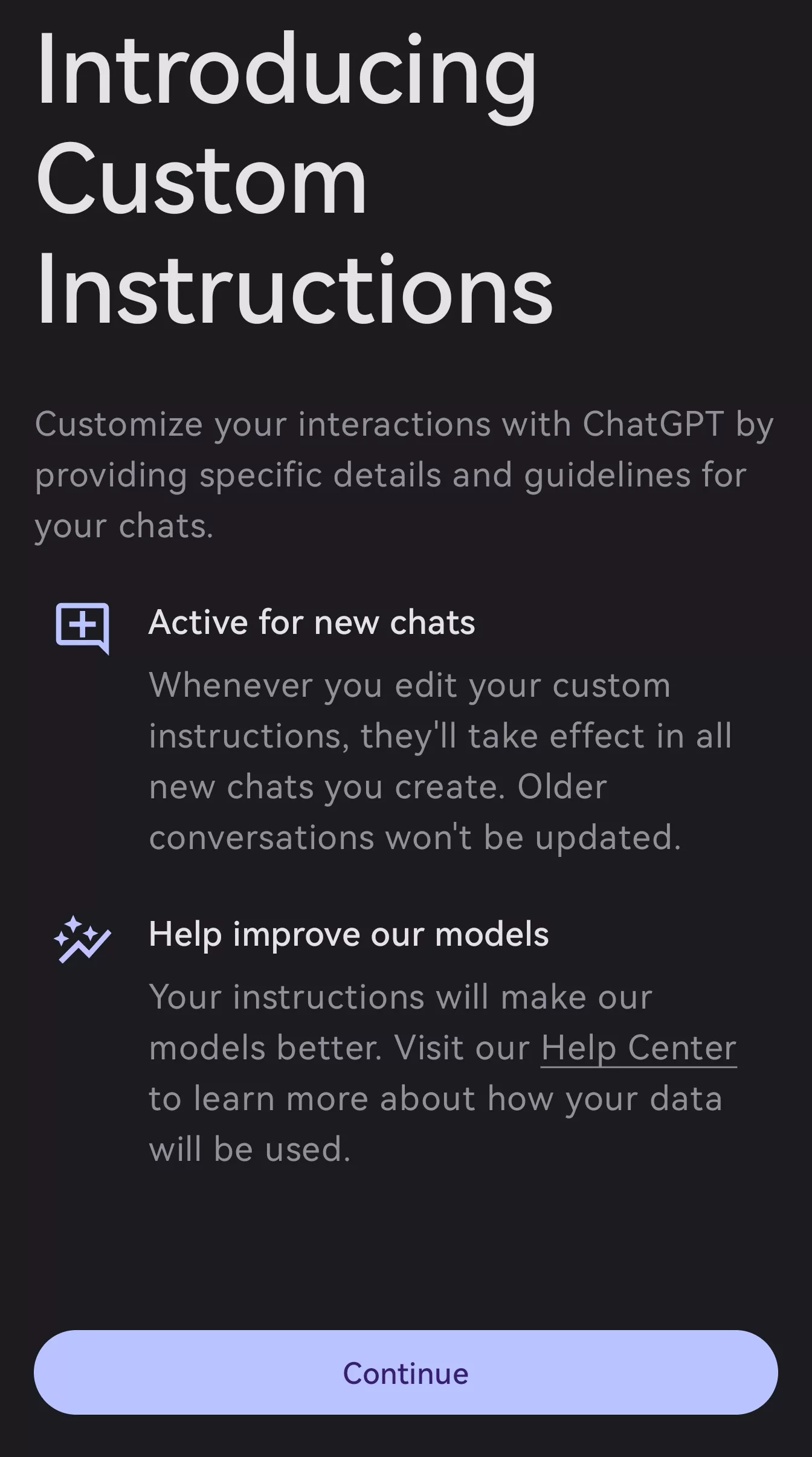 ChatGPT 自訂指令功能現在也開放給免費用戶使用 ChatGPT 自訂指令 AI 應用案例, AI, Android, 實用工具, 小工具, 小米, 教學