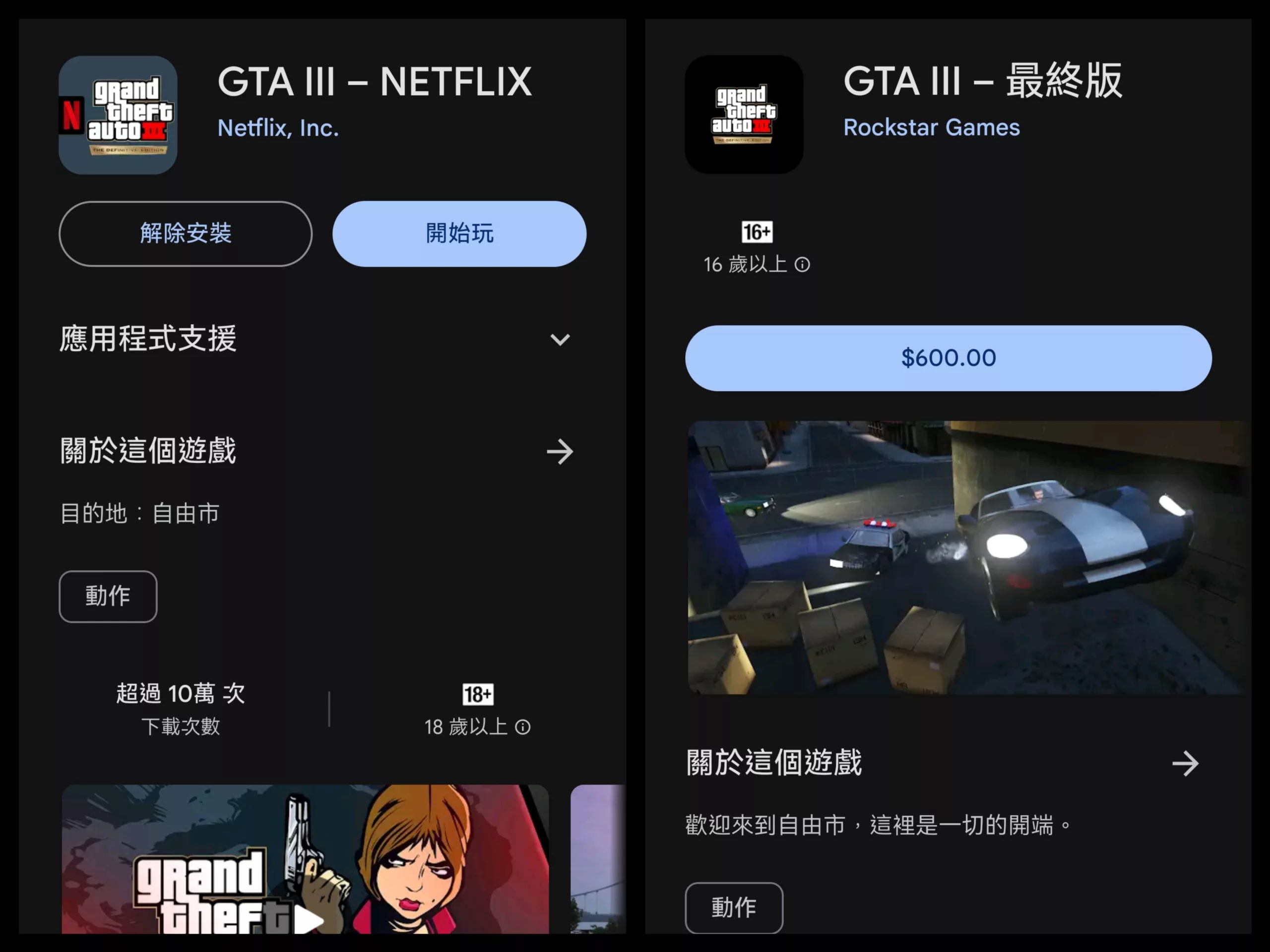 《GTA III:最終版》現在讓 Netflix 訂閱會員免費遊玩!省下 600 元 GTA III Google, AI, 頭條