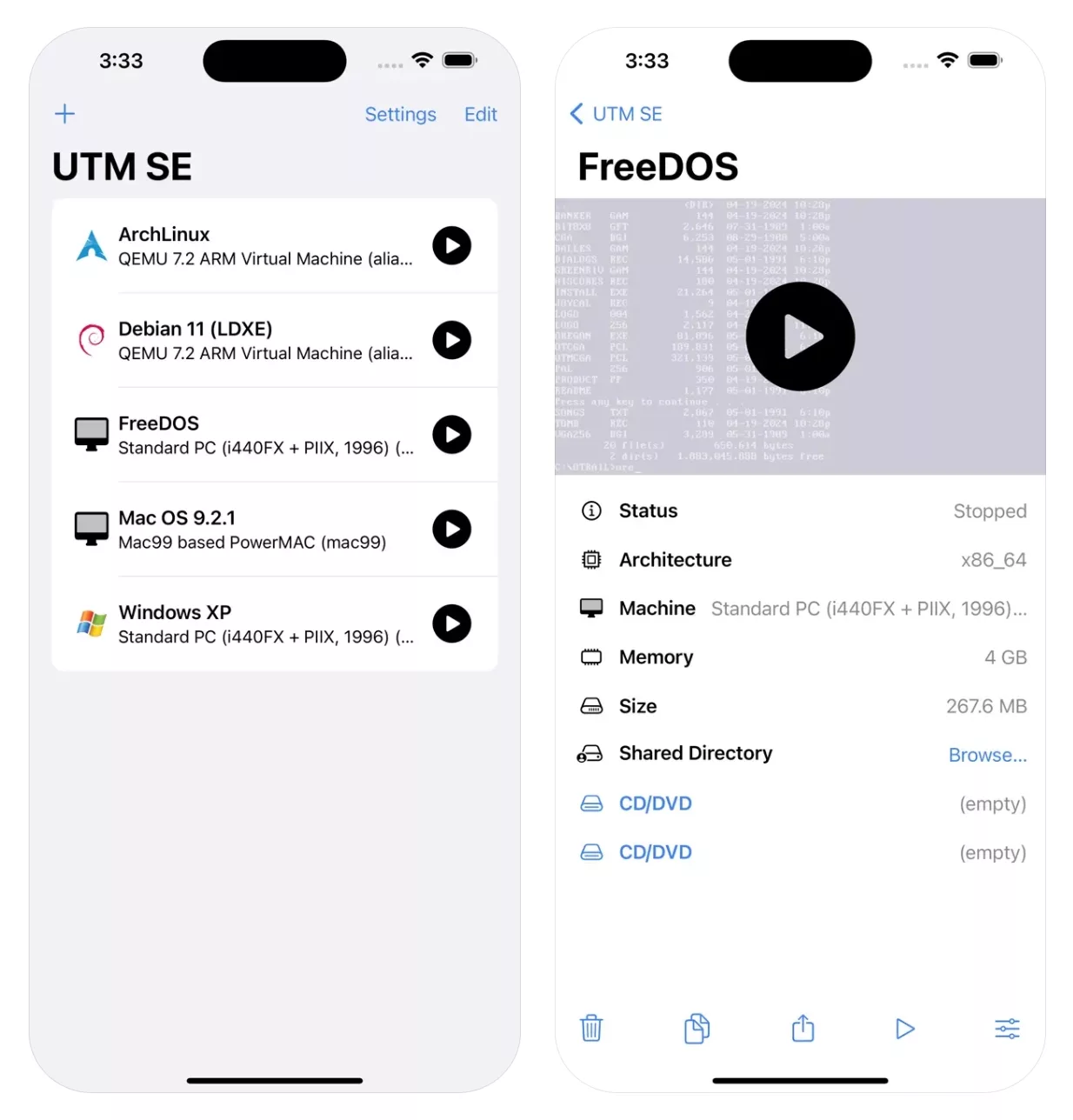 iOS PC 模擬器重新被蘋果批准:UTM SE,可在商店下載 iOS PC 模擬器 AI 應用案例, AI, Android, 實用工具, 小工具, 小米, 教學
