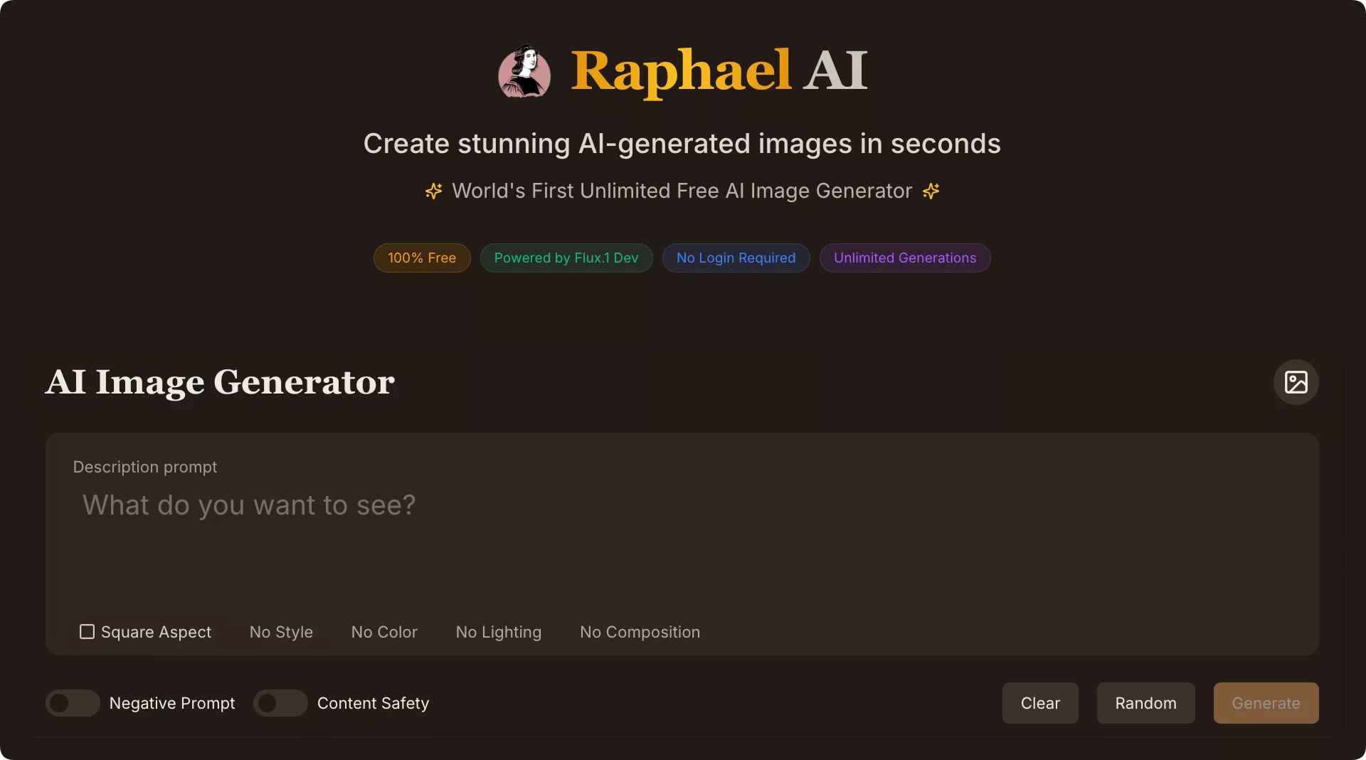 線上免費生成 AI 圖片工具:Raphael,免註冊、無生成限制、無廣告 線上免費生成 AI 圖片 再生能源, AI, 產業, 能源