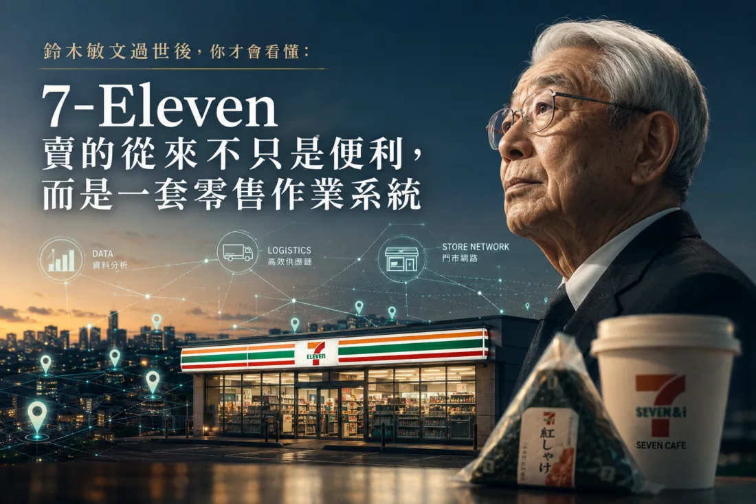 鈴木敏文過世後，你才會看懂：7-Eleven 賣的從來不只是便利，而是一套零售作業系統 科技人 產業, AI, 能源