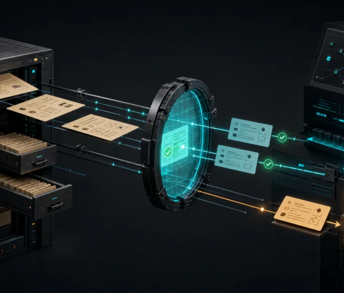 一座深色工具檔案庫把查庫存與建立採購單的工具定義送入 AI 控制台